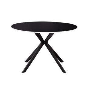 Jedálenský stôl Arthur 120x76x120 cm (čierna