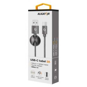 Kábel Aligator Premium USB Typ C na USB 2A