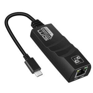 Adaptér RJ-45 Gigabit Ethernet(female) na USB-C(male)