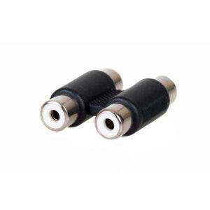 Audio spojka AQ OK407R 2x RCA (f)/2x RCA (f)