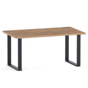 Jedálenský stôl Brick rozkladací 160-200x75x90cm (čierna