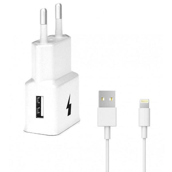 Nabíjačka WG 1xUSB s rýchlonabíjaním + kábel Lightning