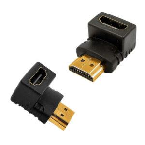 Redukcia MK Floria HDMI/HDMI Female-Male. kolmá 90 stupňov