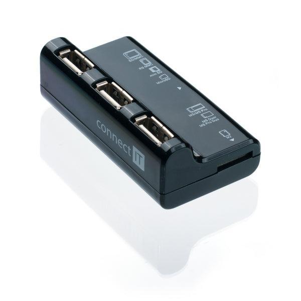 USB 2.0 hub + čítačka kariet Connect IT CI-87