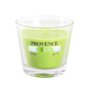 Vonná sviečka v skle Provence Limetka